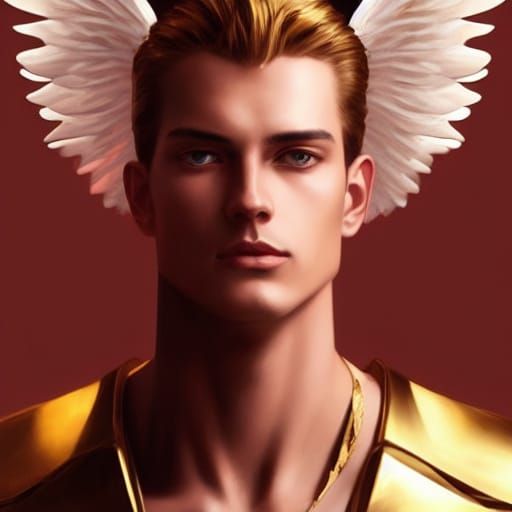 Angelic Prince of Heaven with Gold Accessories