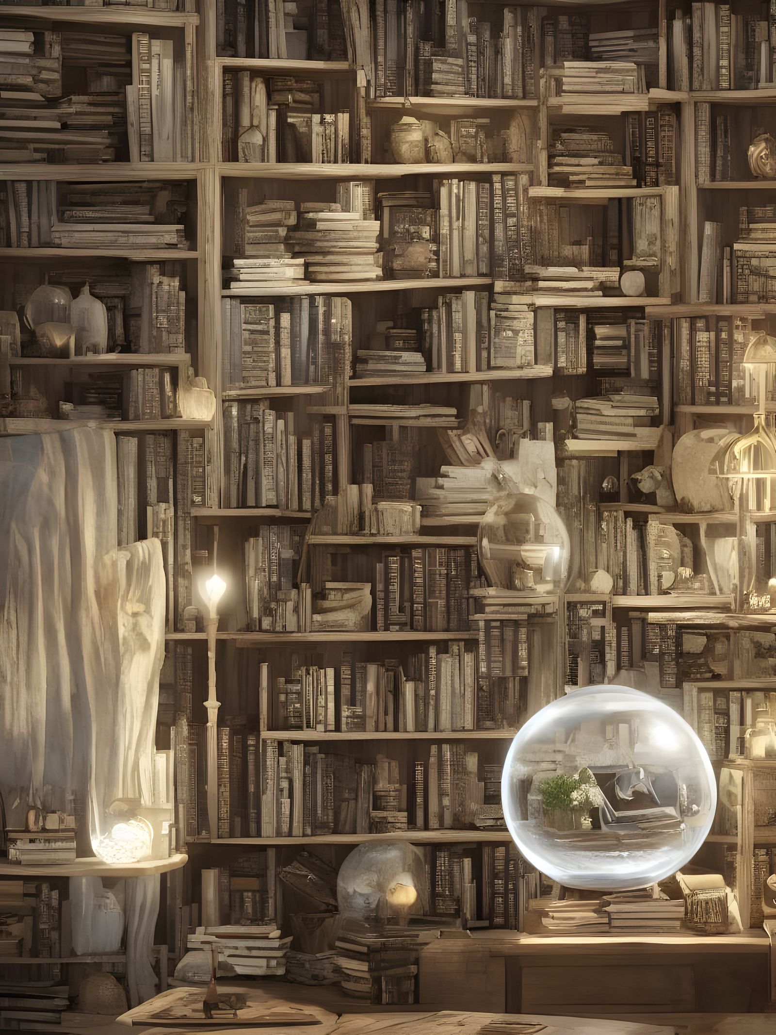 Whimsical Storybook Attic Scene in Rich, Vibrant Colors