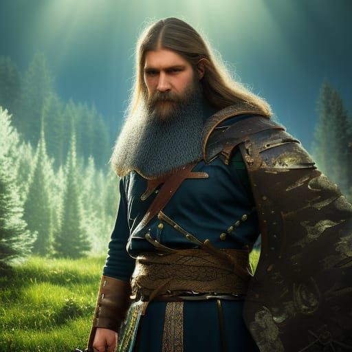 Viking lost in a magical forest!