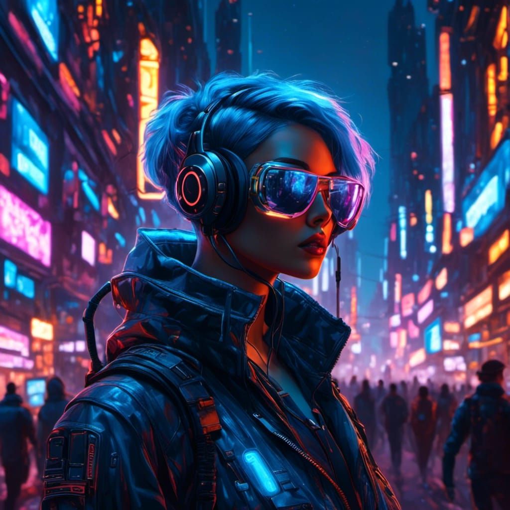 <lora:Murraypunk v2:1.0> <lora:MoVoyage:1.0> robotic cyberpunk artificial animatronic iridescent attractive_female_cybor...