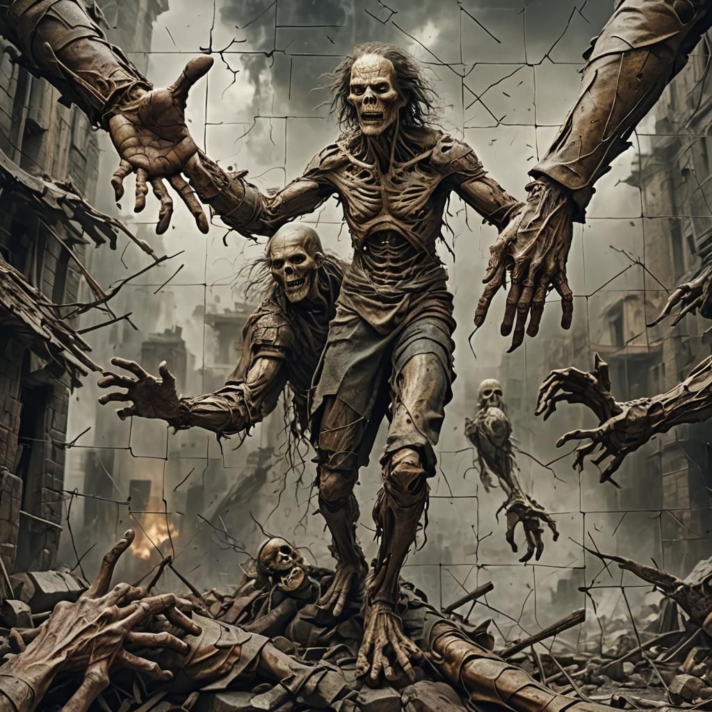 Atmospheric Digital Painting with Anatomical Deformities