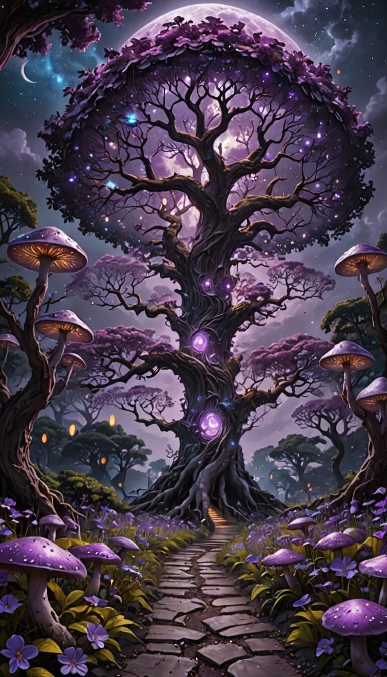 Luminescent Tree of Life in a Bioluminescent Forest