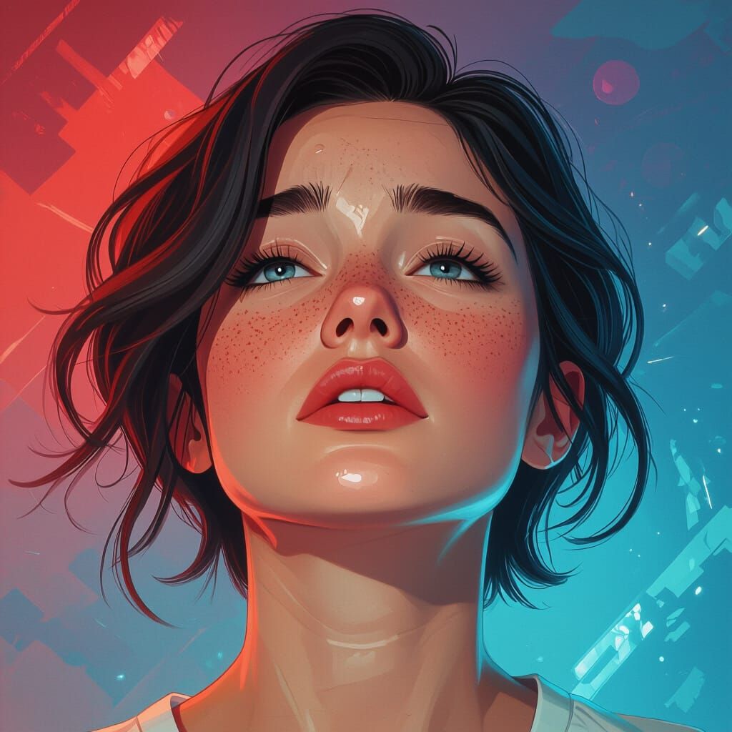 Evolving Expression: A Fantasy Art Portrait