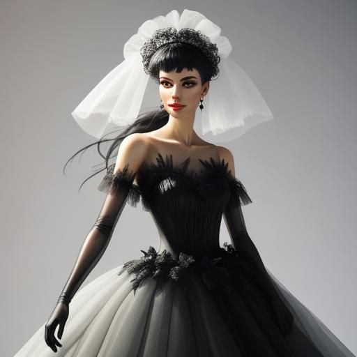 Hyperrealistic Tulle Sculpture of a Woman