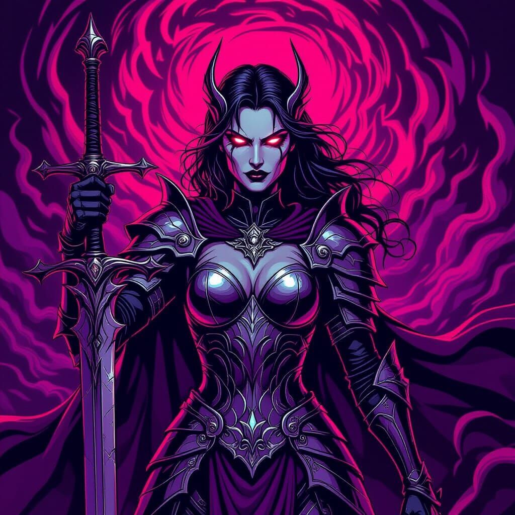 Evil Justice in Dungeons & Dragons Art Style