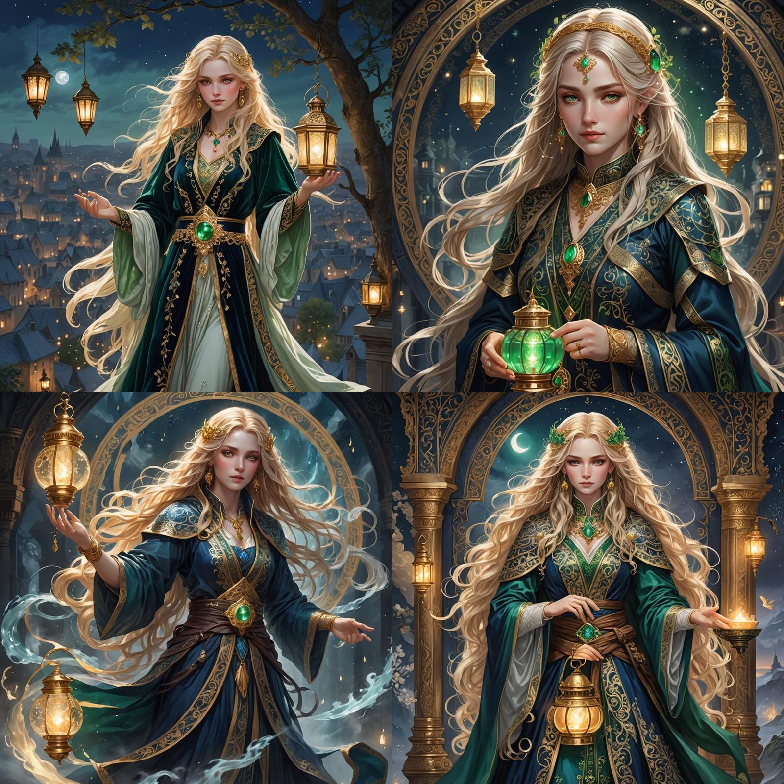 Aasimar Bard in Detailed Fantasy Concept Art