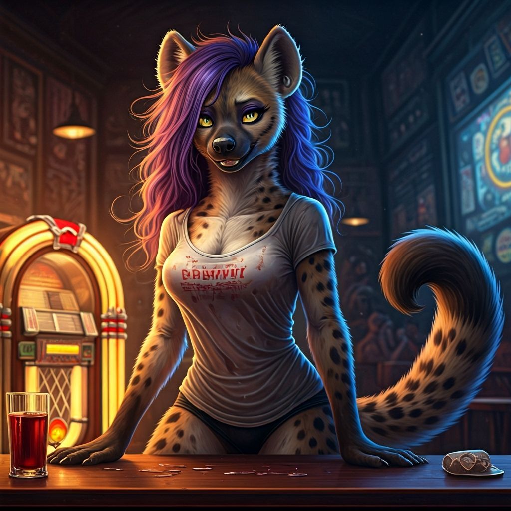 Epic masterpiece of a sassy feisty lithe feminine anthropomo...