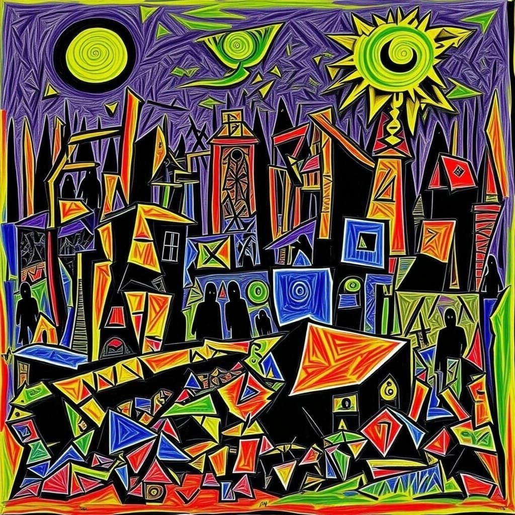 Surreal Cyberpunk Jungle Ecosystem