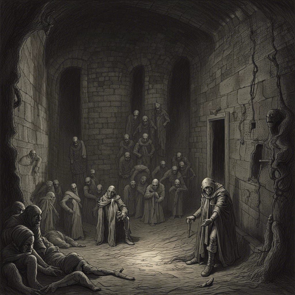 Dark Dungeon: A Gothic Horror Scene