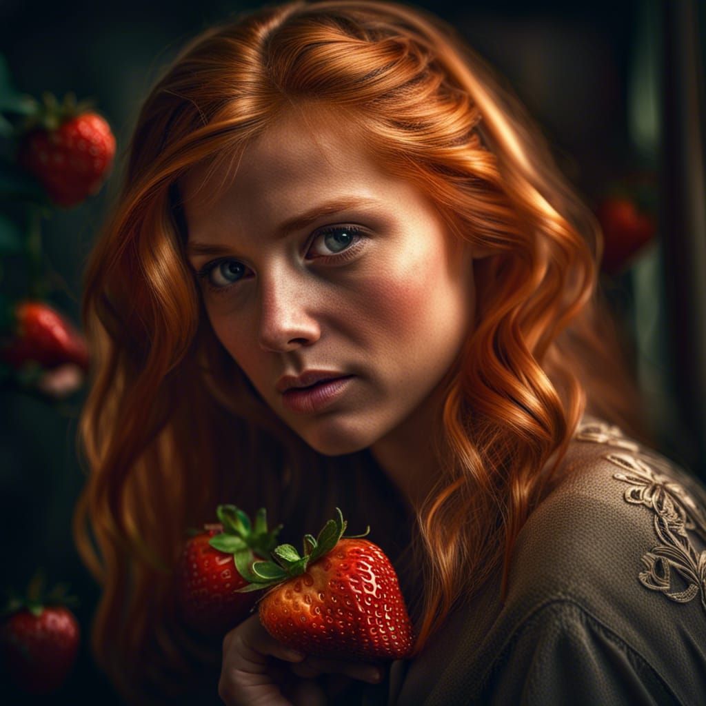Attractive strawberry blonde girl