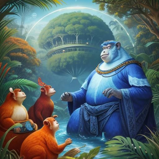 Surreal Autumnal Emergence: A Digital Art Piece