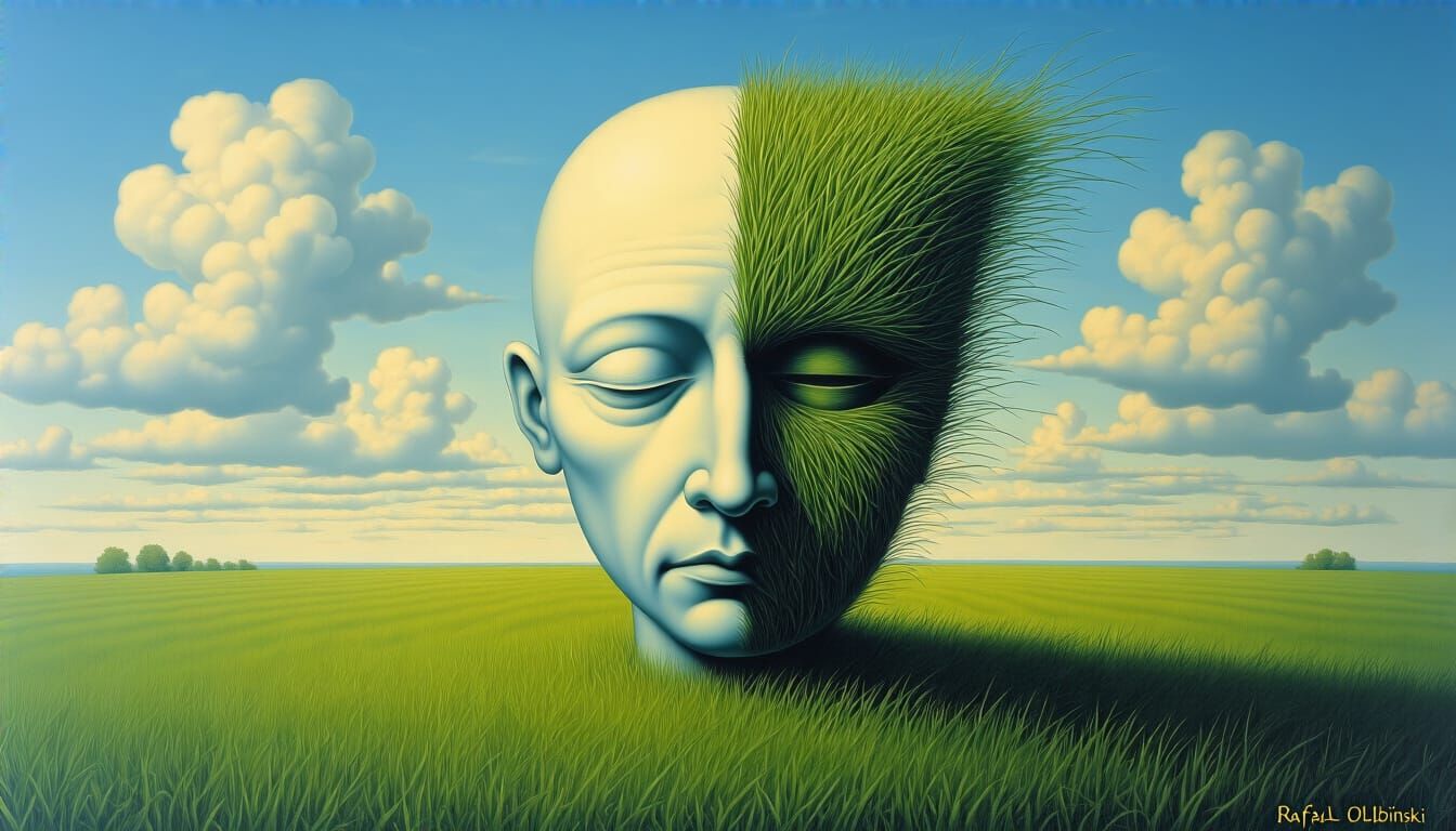 Surreal Dreamscape in Olbinski Style