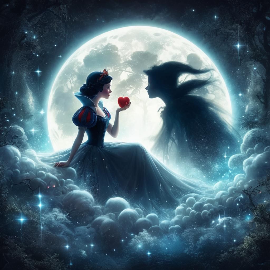 Snow white in the sky