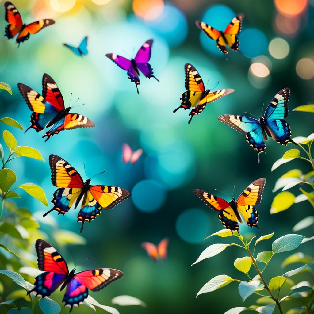 Colorful Birds and Butterflies: Professional Photography