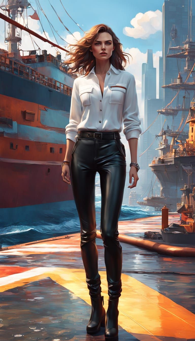 Keira Knightley as Sailor: GTA Style Illustration