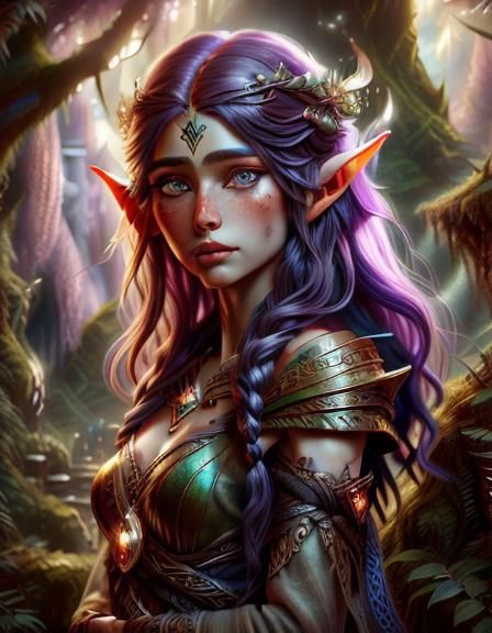 Realistic Elf Portrait in Photorealistic Style