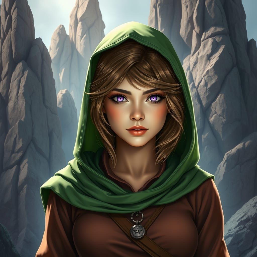 Magical Woman Portrait in Hyperrealistic Style