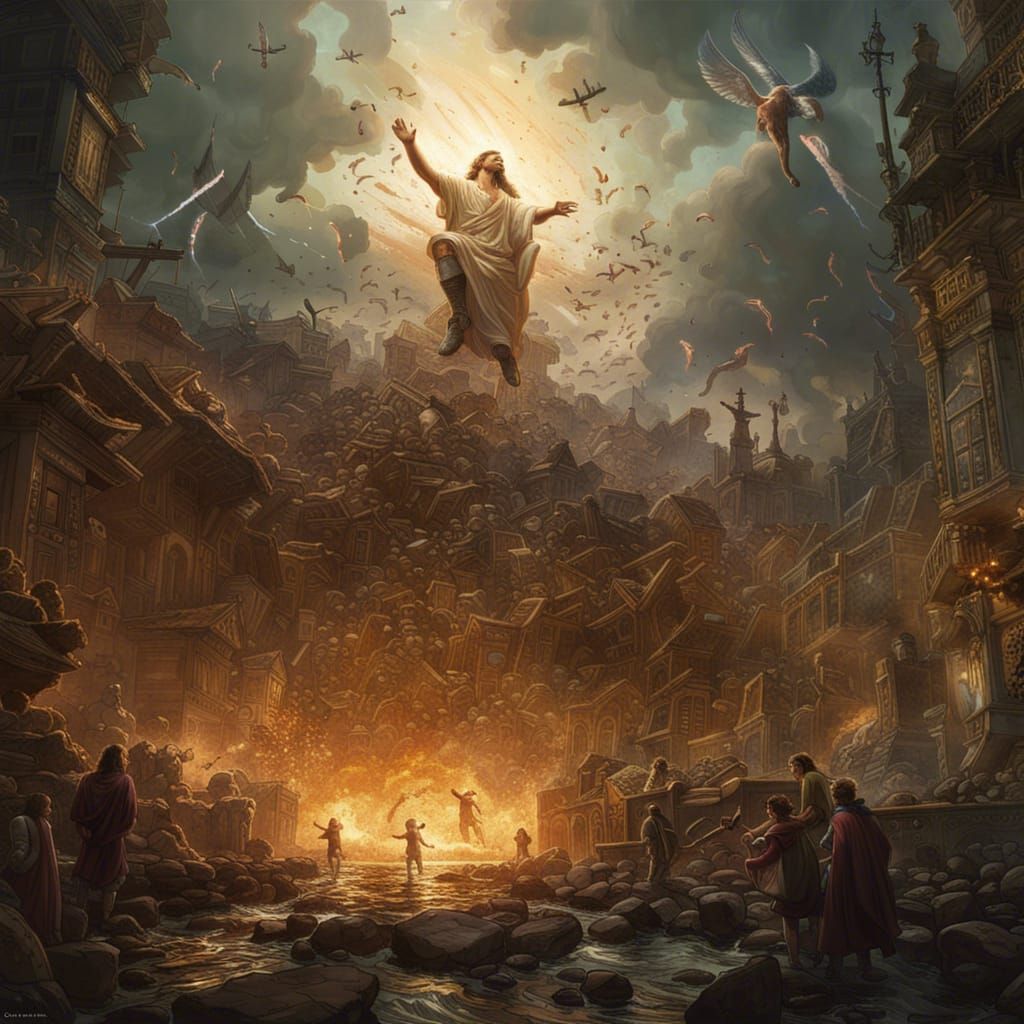 Jesus Reincarnated: Climate Change Concept Art