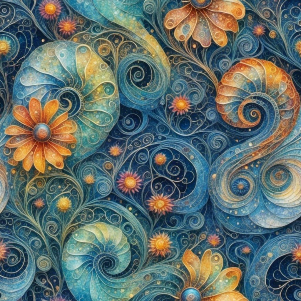 Psychedelic Surrealist Elven Abode: Intricate Digital Art