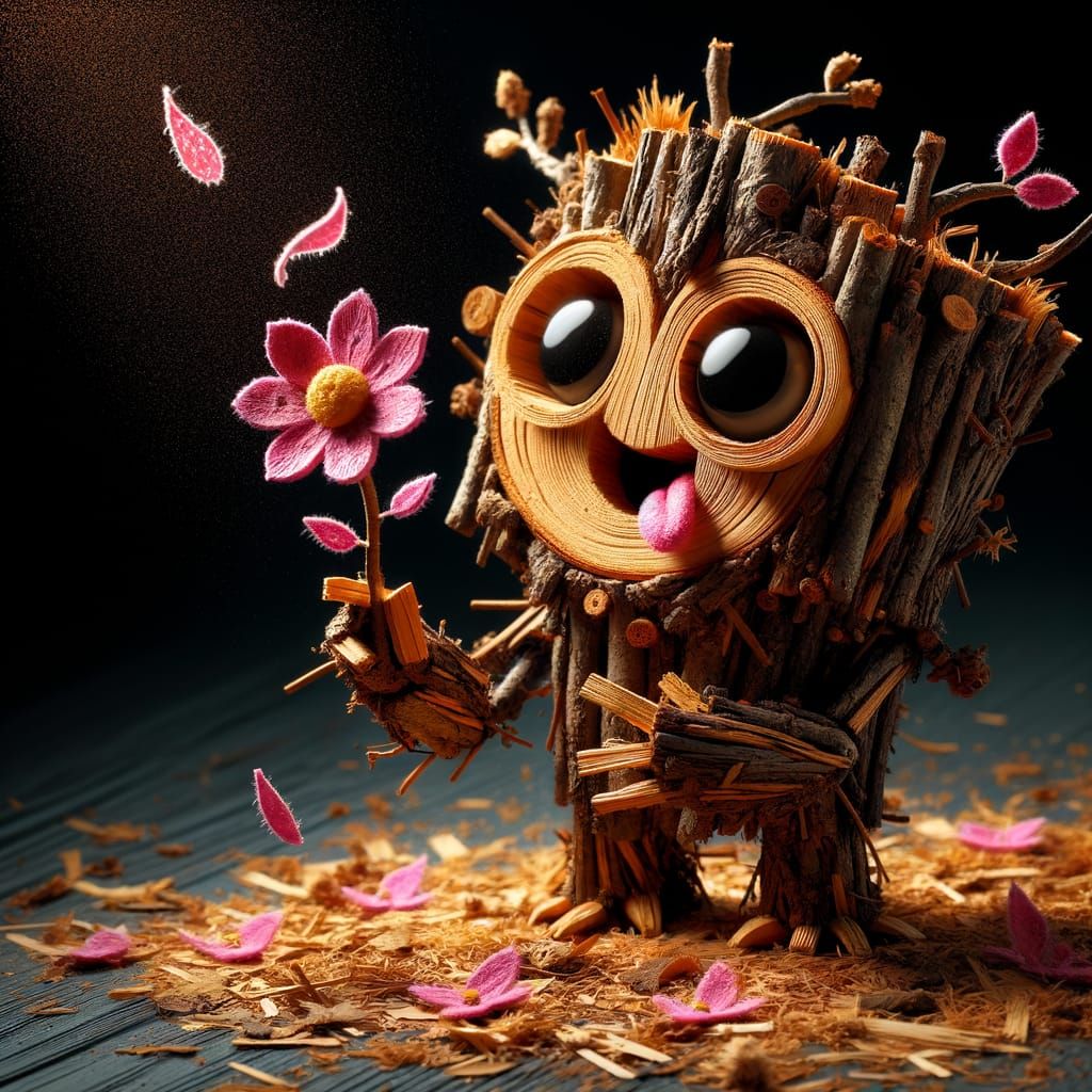 Enchanted wood creature