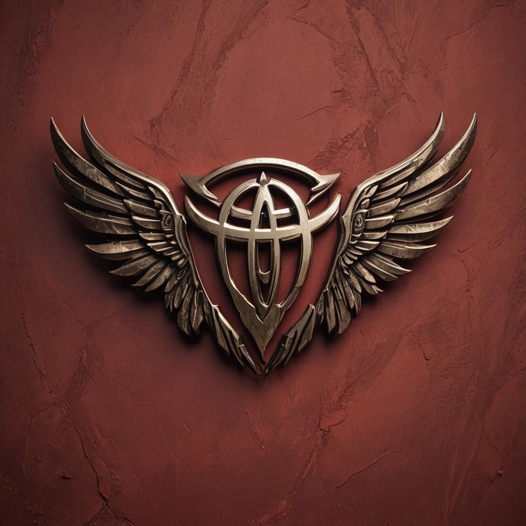 Toyota Logo with Wings: Detailed Matte Painting