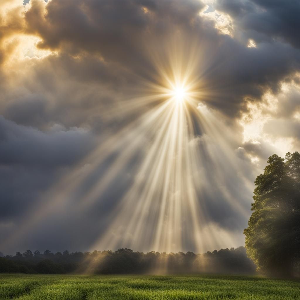 Divine Beauty Rising from Ashes in Heavenly Light