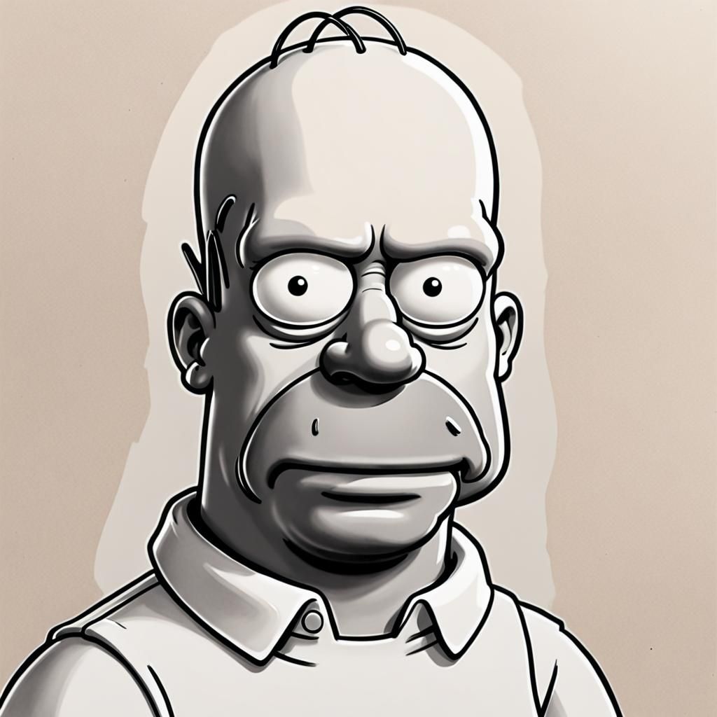 Police Sketch of a Cartoon Character