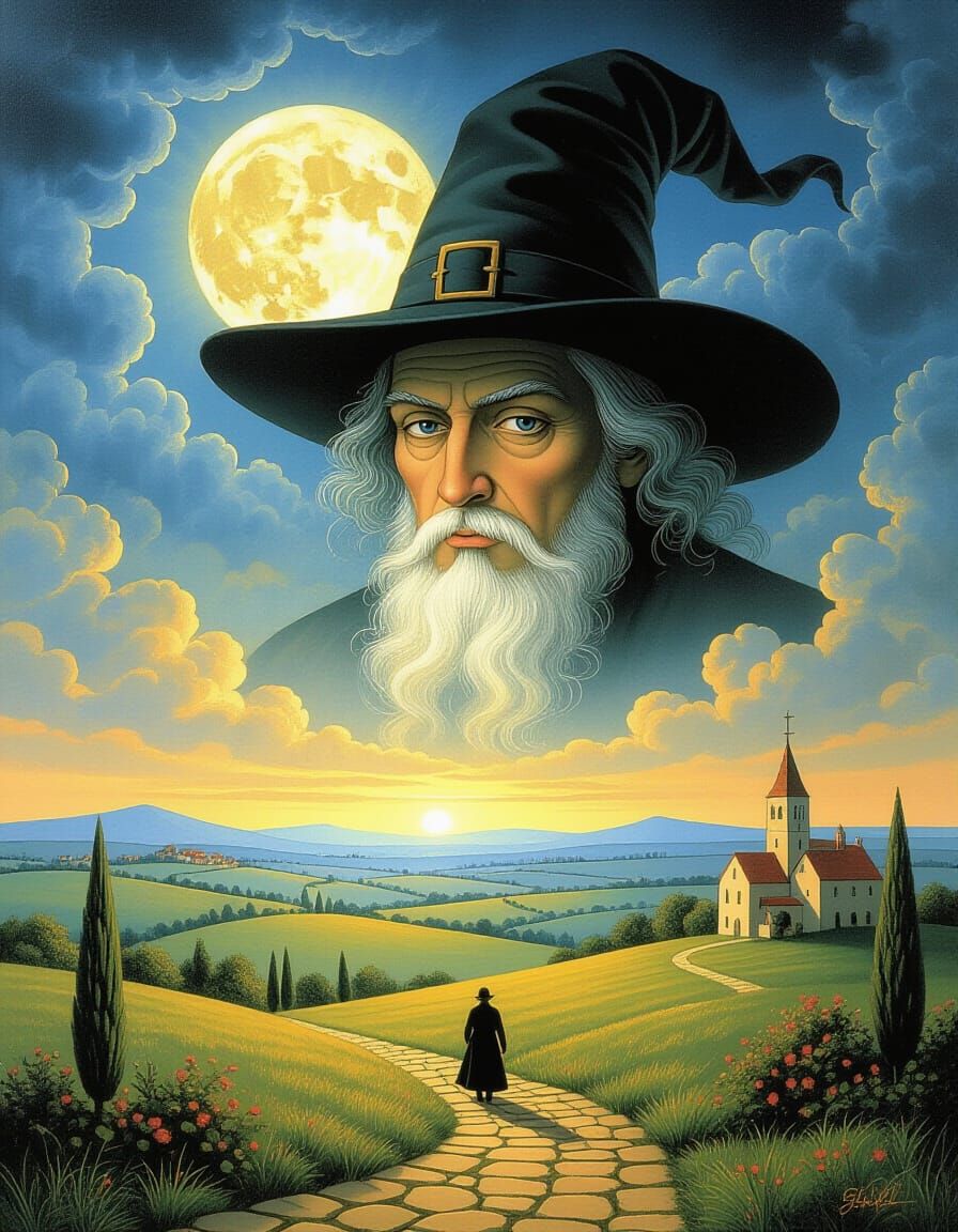 Surreal Dreamscape Prophecy in Oil Painting Style