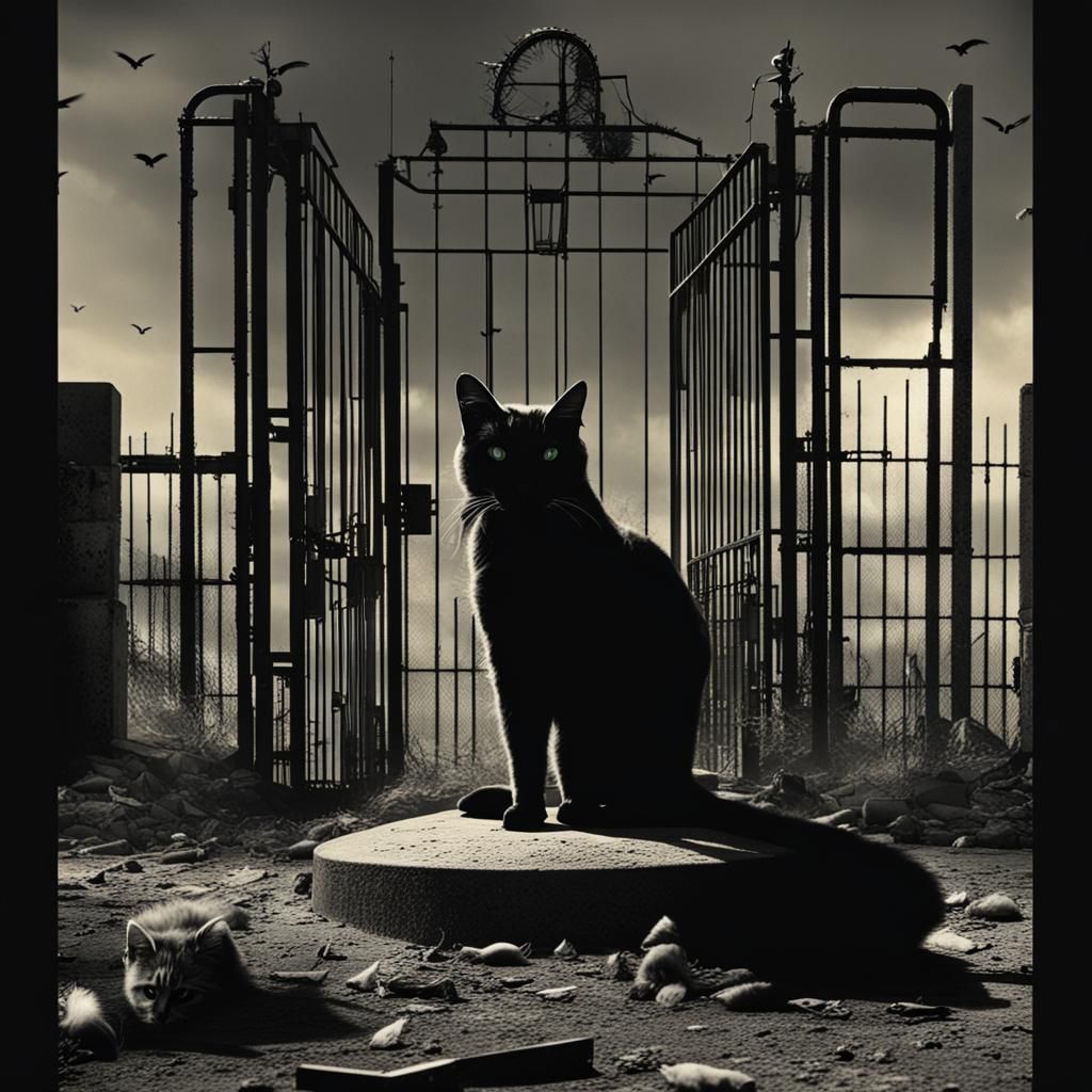 Feral Cats at Gates of Death: Dystopian Film Noir