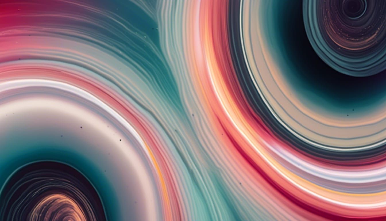 Glowing Saturn Rings in Dreamy Ethereal Style
