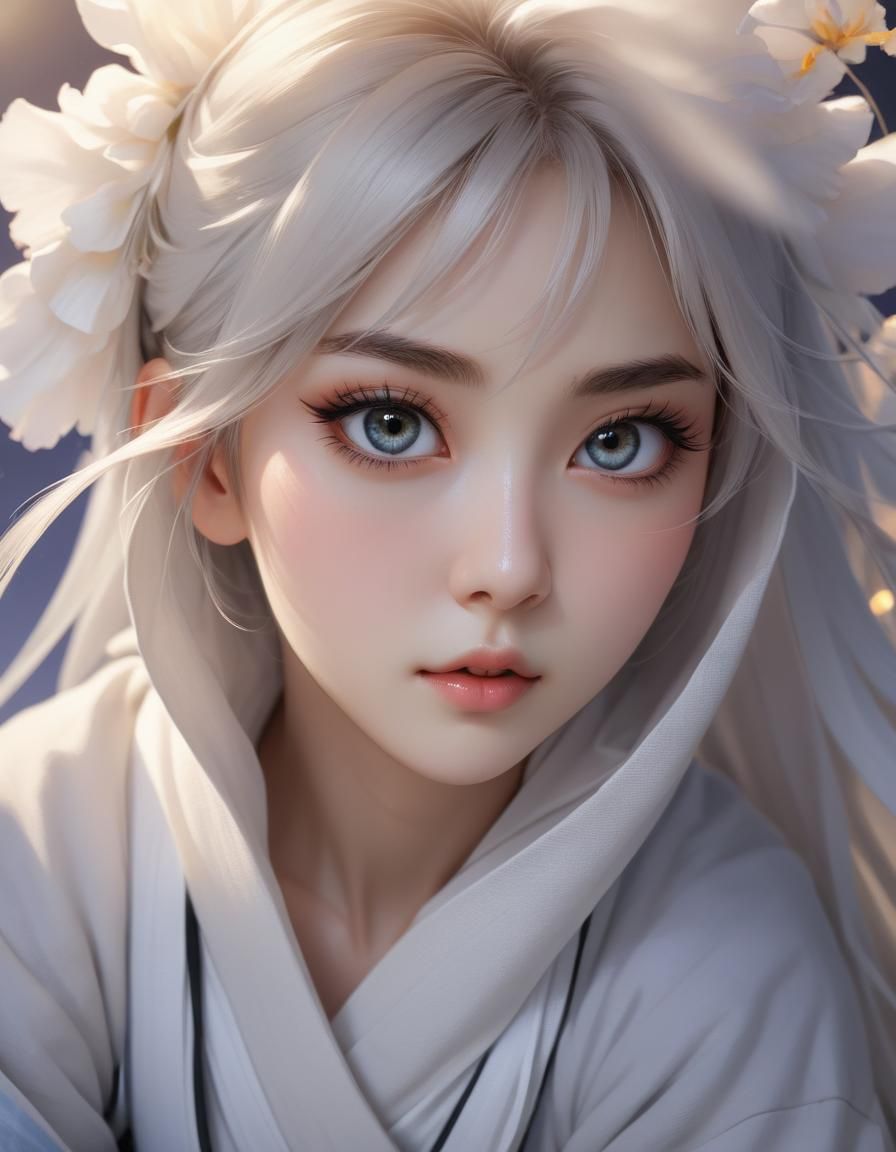 Most beautiful attractive ninja , beautiful wide eyes, fullb...