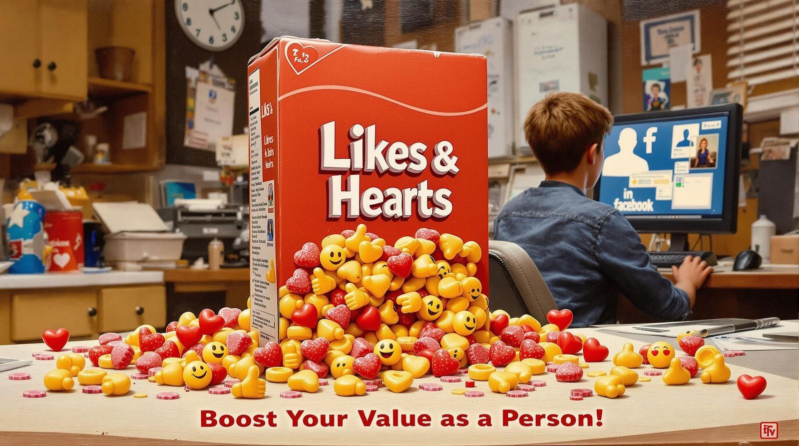 Classic Americana Whimsy in Oil: Cyberpunk Teen Boosts Value