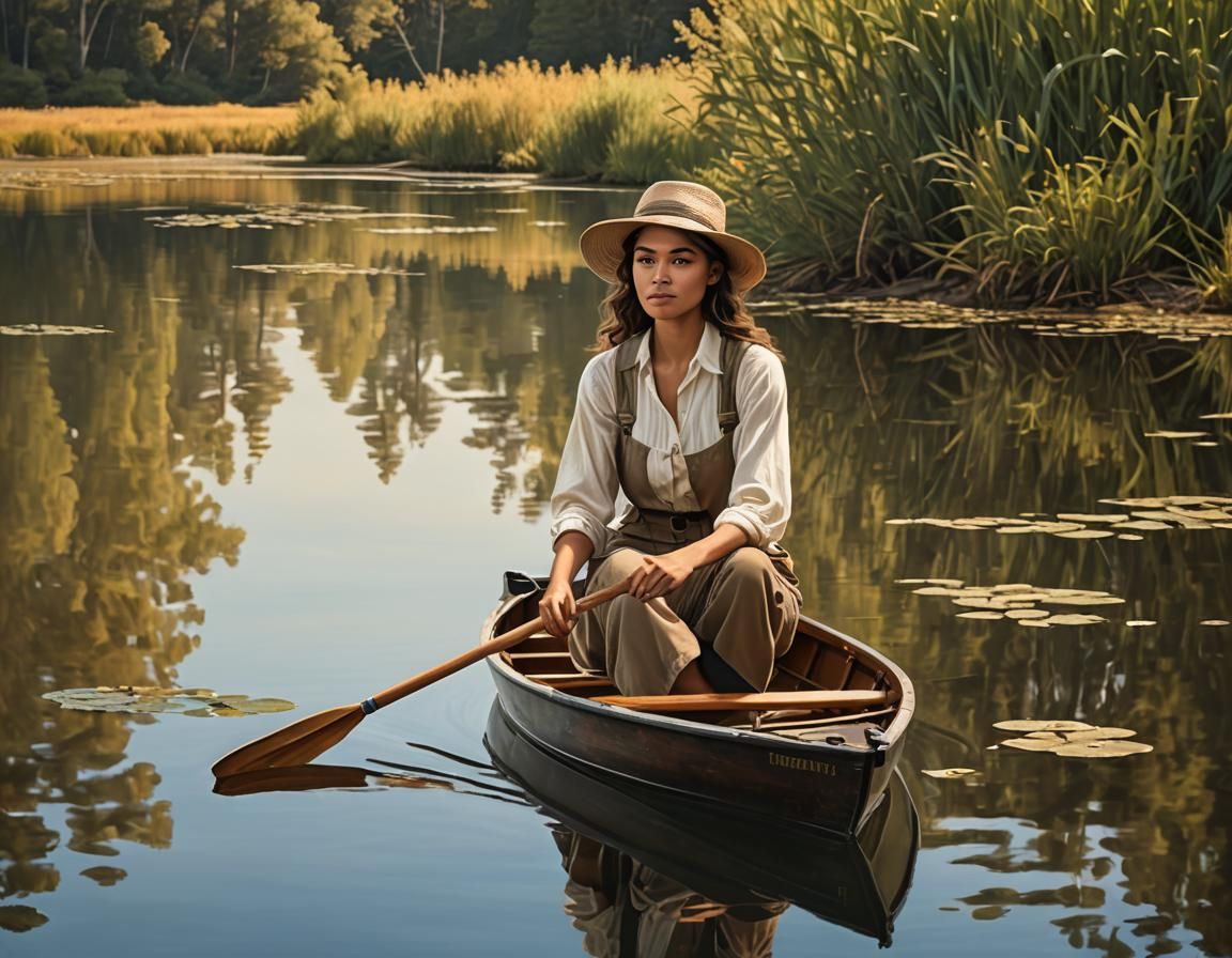 Zendaya on a Peaceful Lake