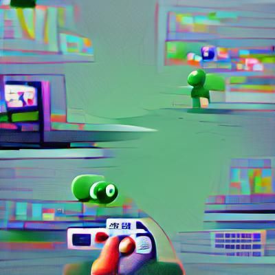 Vibrant Video Game Scene