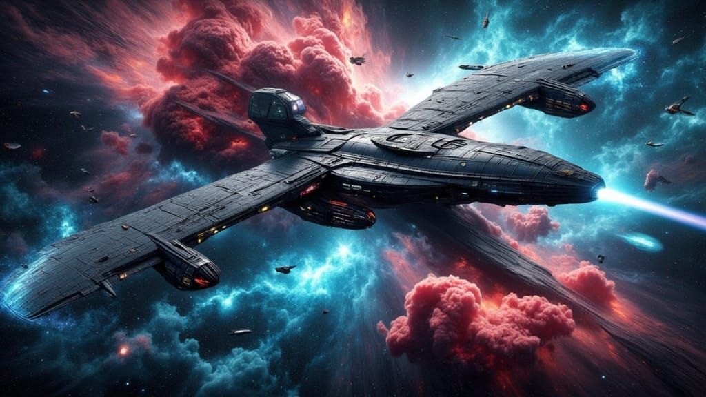 Surreal Klingon Warships in Futuristic Salty Dog Design