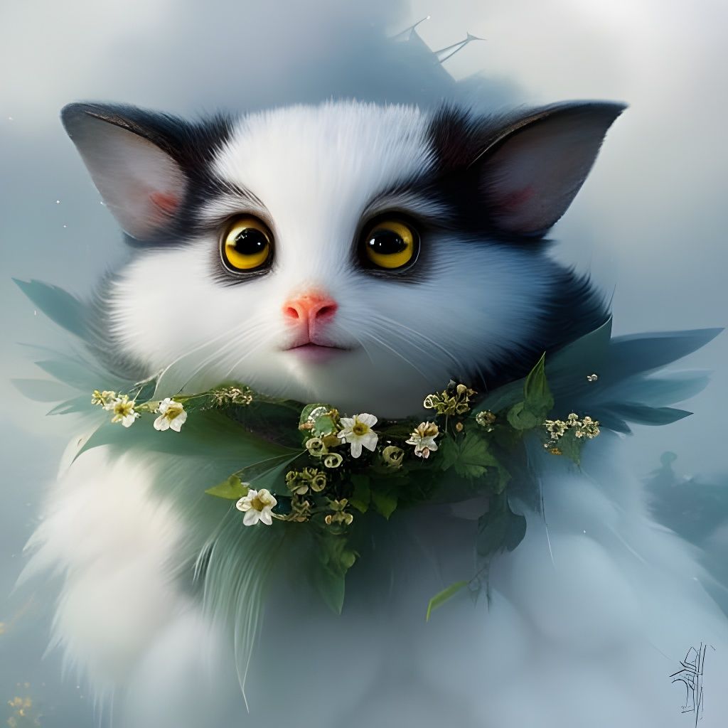 Snow Gremlin Portrait in Ornate Armor