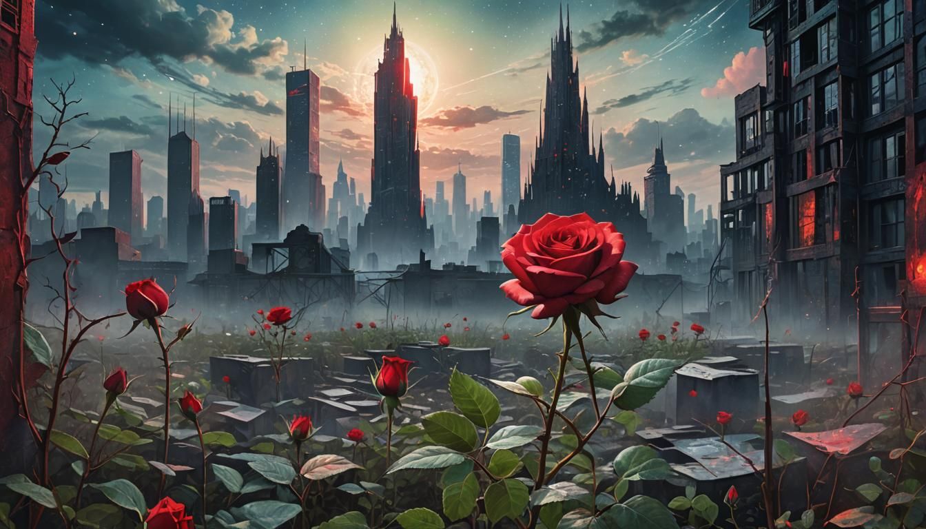 Astral Rose with Dark Tower