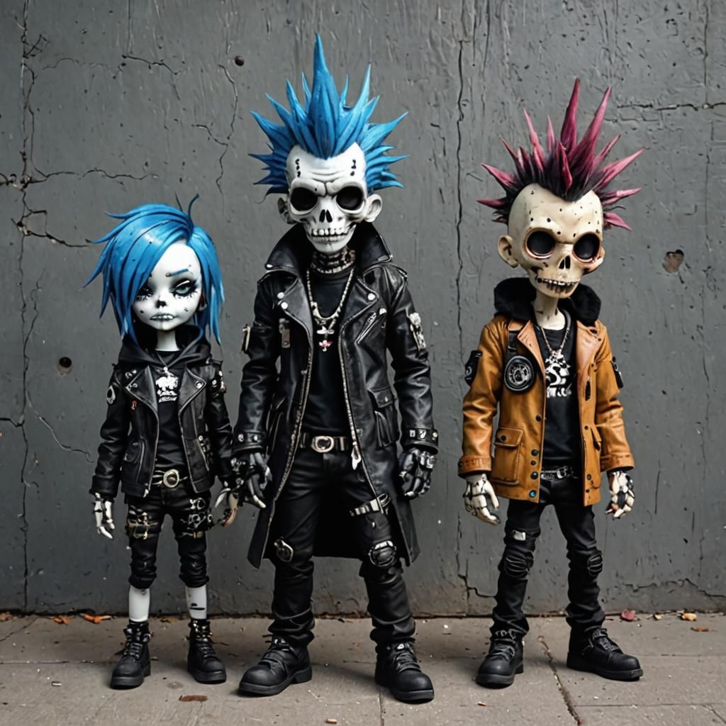 Voodoopunk Cityscape: Distressedpunk Kojimapunk Rendering