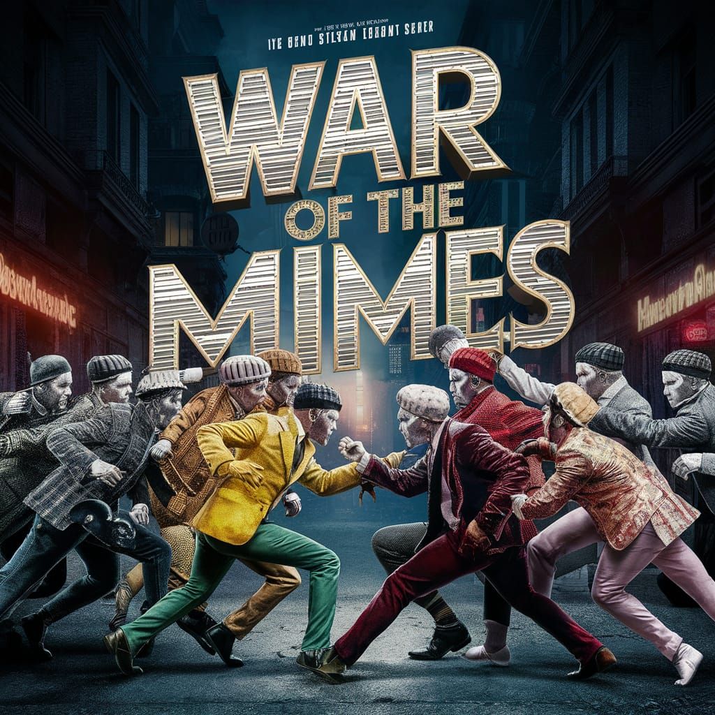 War of the Mimes: Intense Movie Poster Art