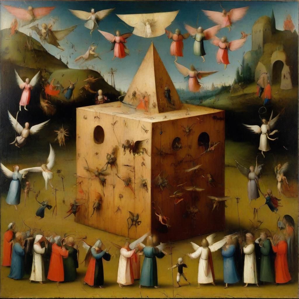 Angels and Saints Clash with Demons in Bosch Style