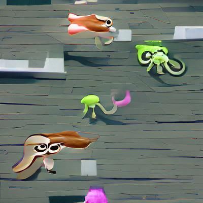 Stylized AI Generated Squid Image