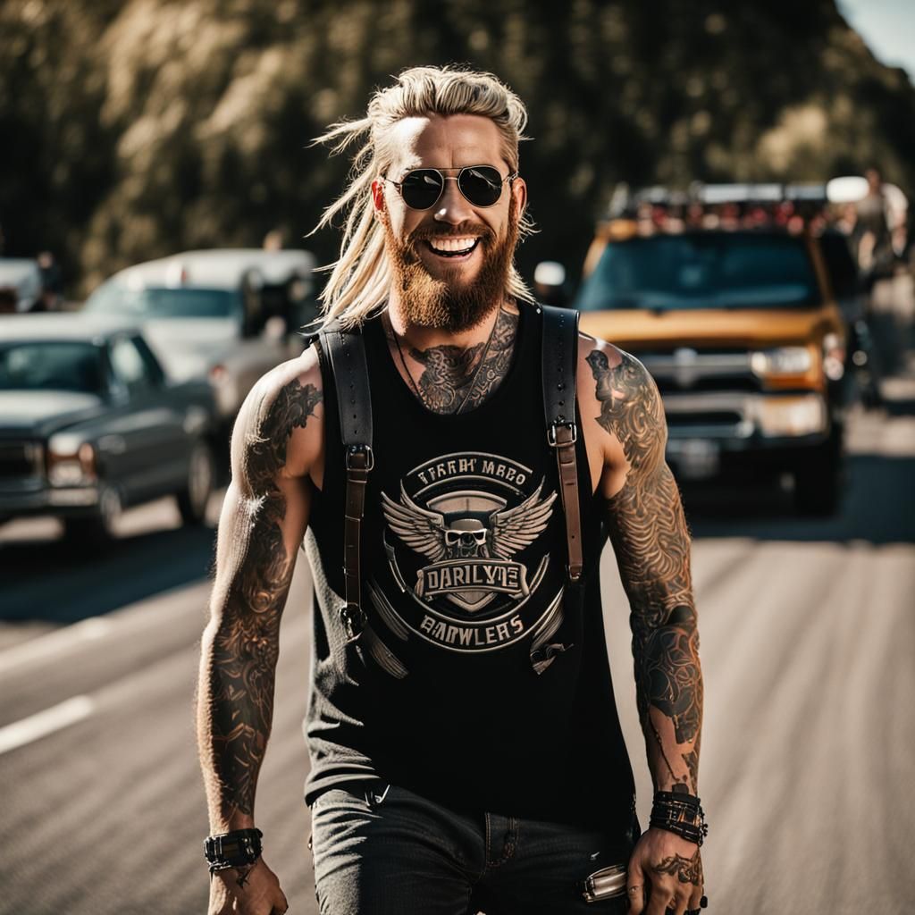 "create a full body image of a handsome 25yo man standing on...