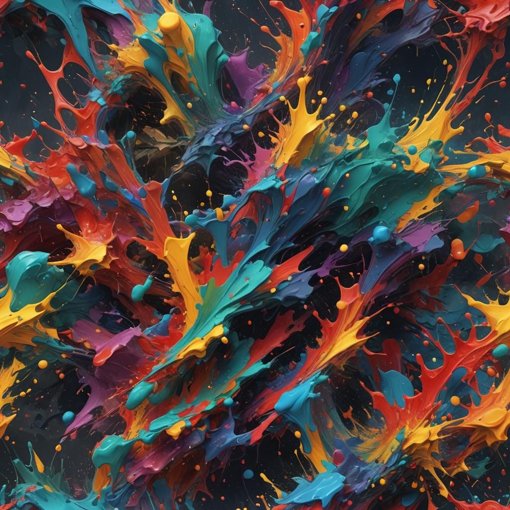 Abstract Colors of Equality: Detailed Matte Painting