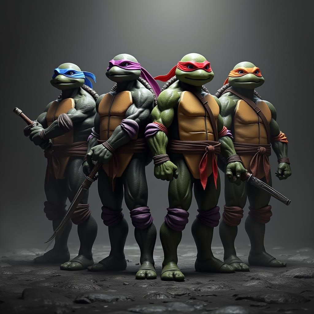Teenage Mutant Ninja Turtles Stand United in Epic Cyberpunk ...