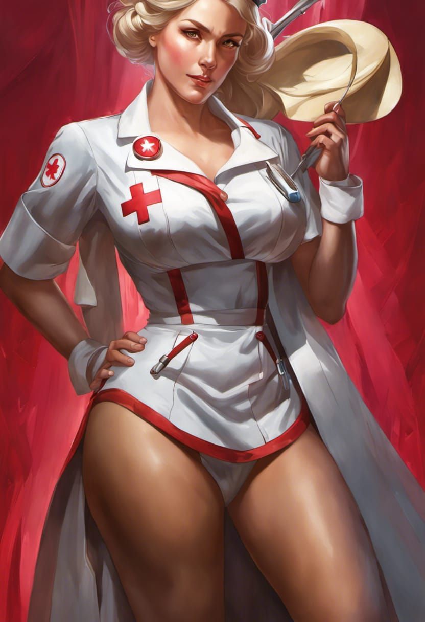 Nurse Daisy is STILL unable to work due to part of her new uniform being missing