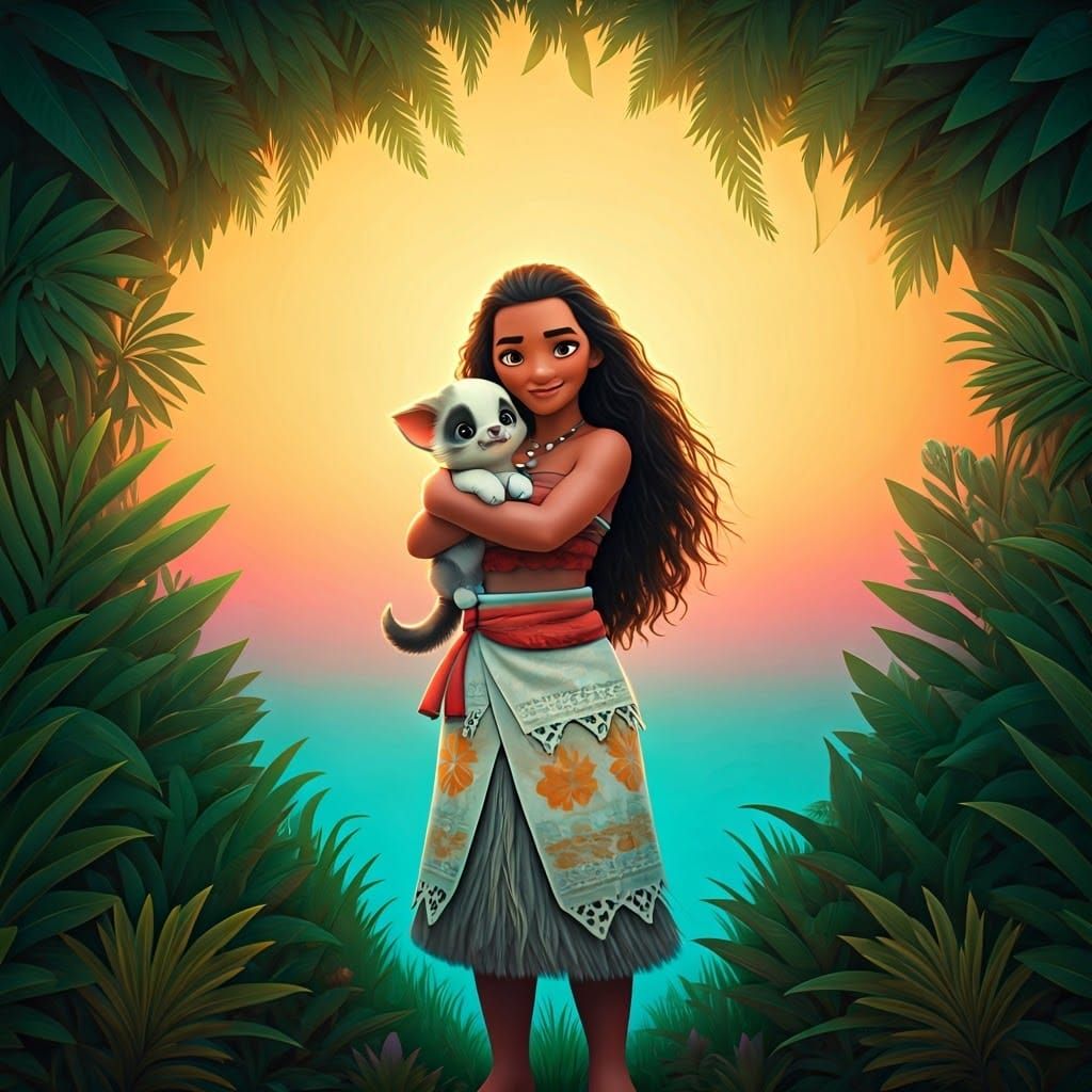 Moana's Hawaiian Adventure: Digital Matte Painting