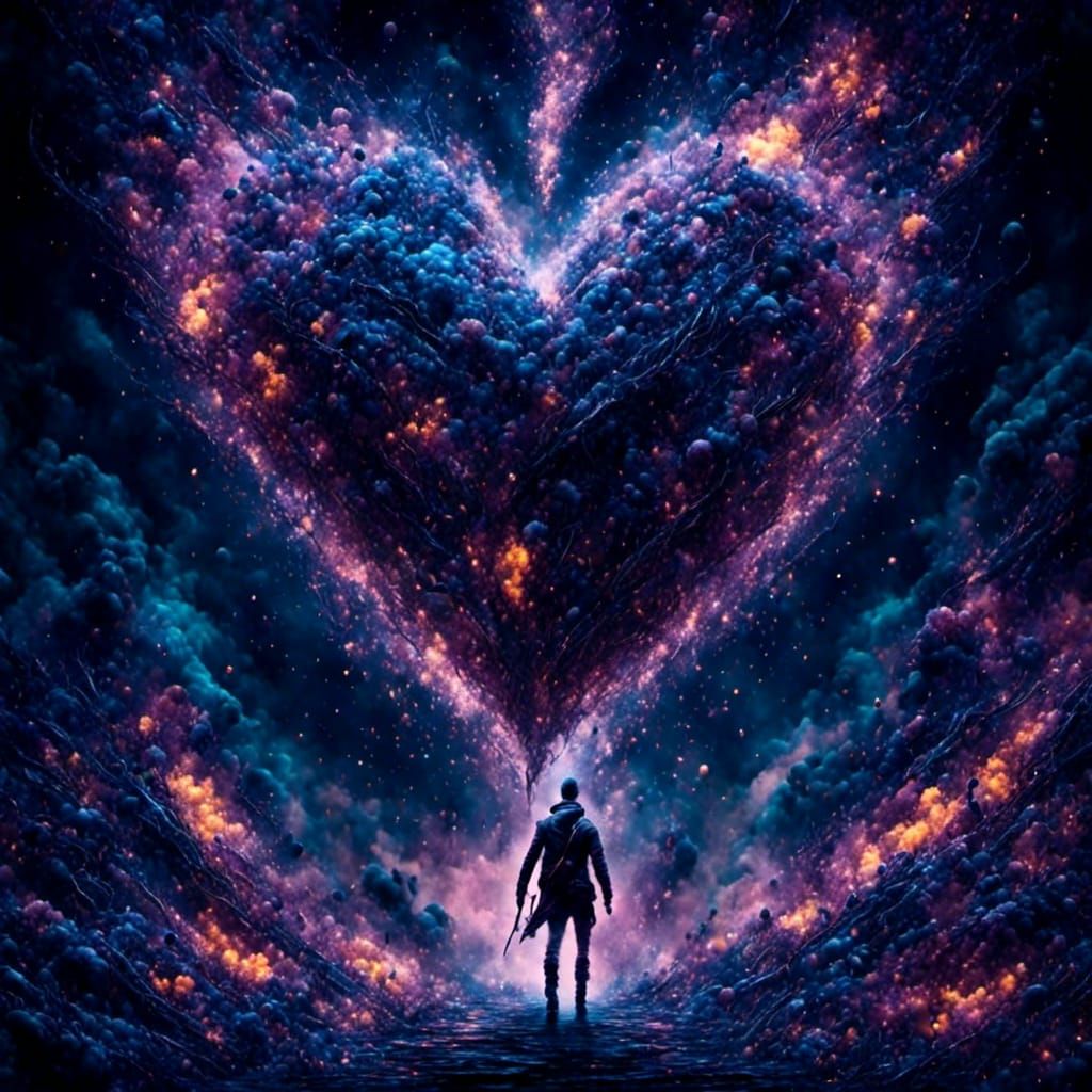 Man Offers Frozen Heart: Seb McKinnon-esque Art