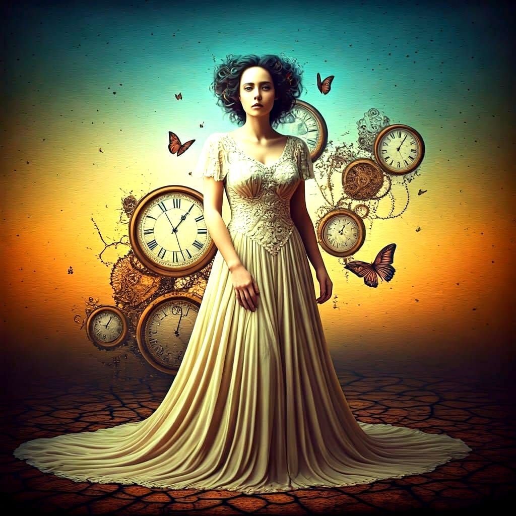 Surreal Landscape: A Mind-Bending Oil Painting