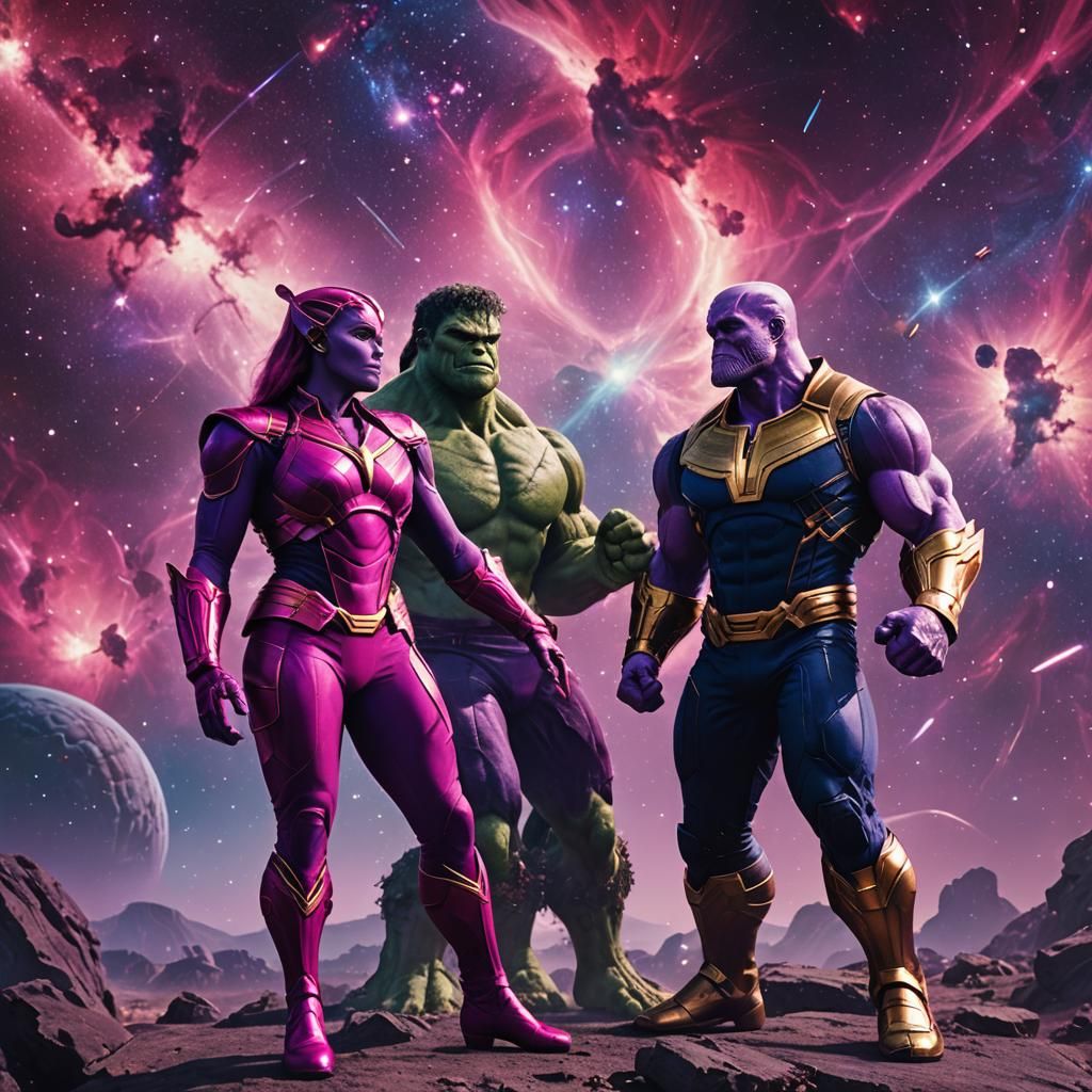 Thanos and Hulk: Ballerinas in Space, Cinematic Style