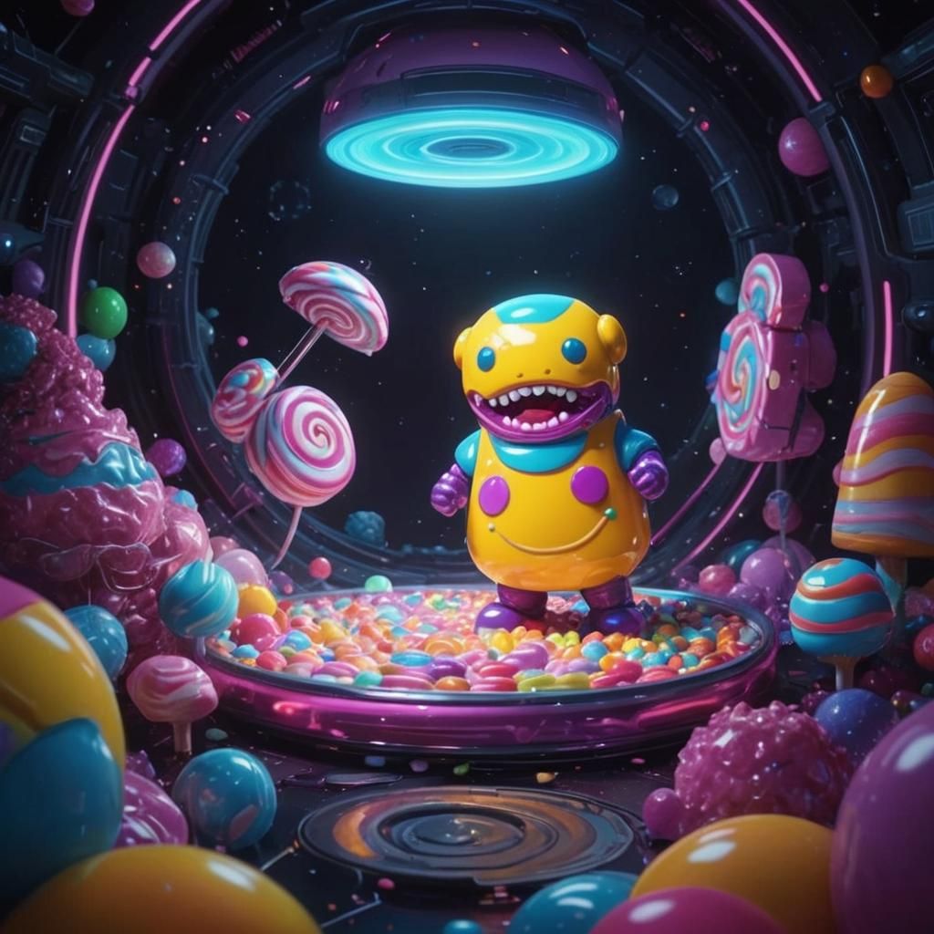 Candy Art Sci-Fi Scene: No Mouth, Must Scream